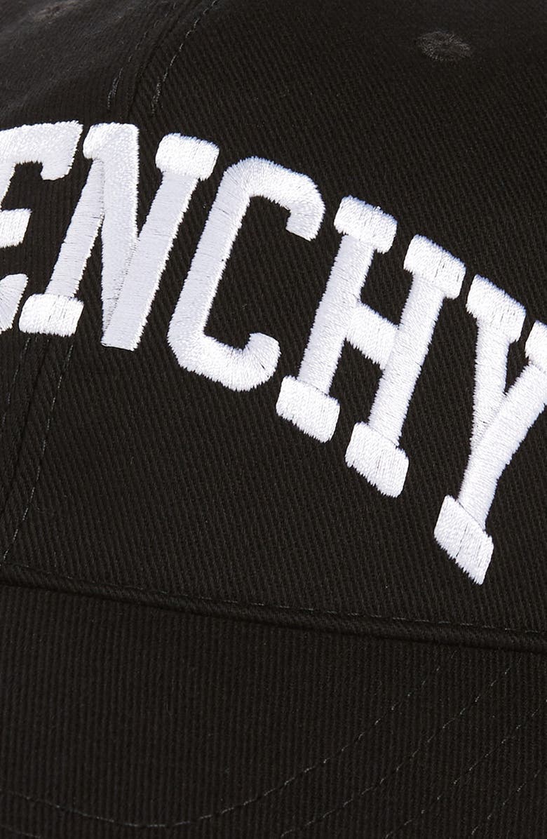 Givenchy Embroidered Logo Baseball Cap, Alternate, color, 001-Black