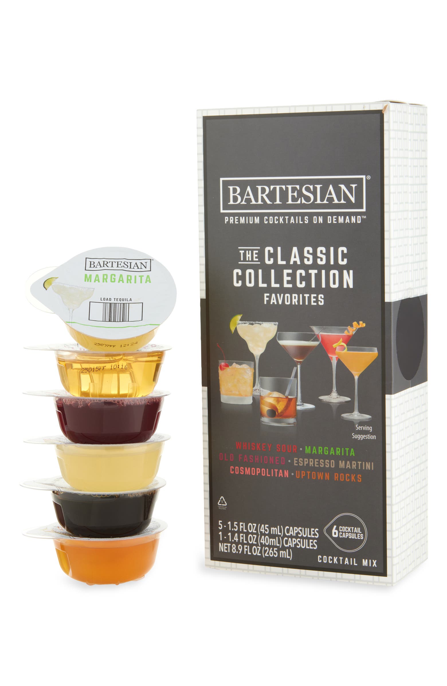Bartesian Box Label Bartesian Classic Favorites 6-Pack Cocktail Capsules | Nordstrom