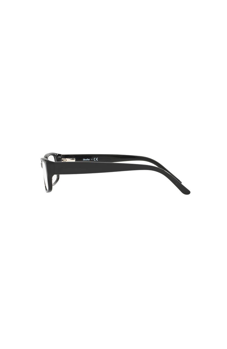 Sferoflex 51mm Rectangle optical glasses, Alternate, color, Black