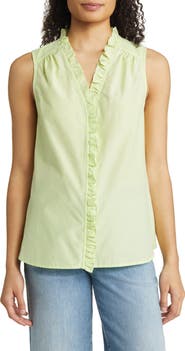 Tommy Bahama Agua Amara Sleeveless Cotton & Silk Blouse