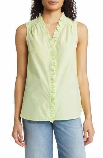 Agua Amara Sleeveless Cotton & Silk Blouse