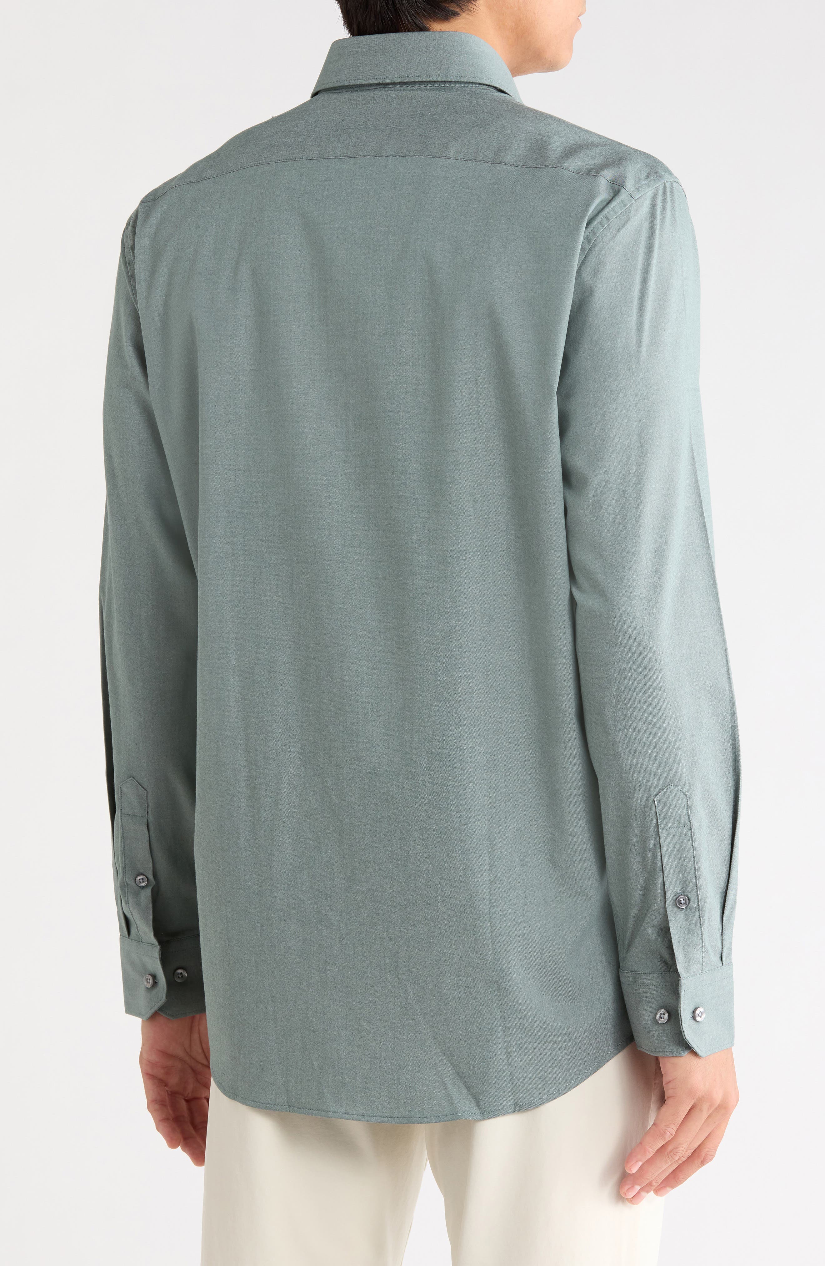 Perry Ellis Elevated Twill Slim Fit Dress Shirt (Men) | Nordstromrack