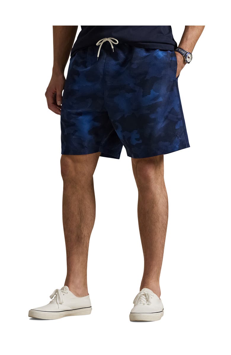 Polo Ralph Lauren Big & Tall Printed Swim Trunks, Main, color, Spy Camo