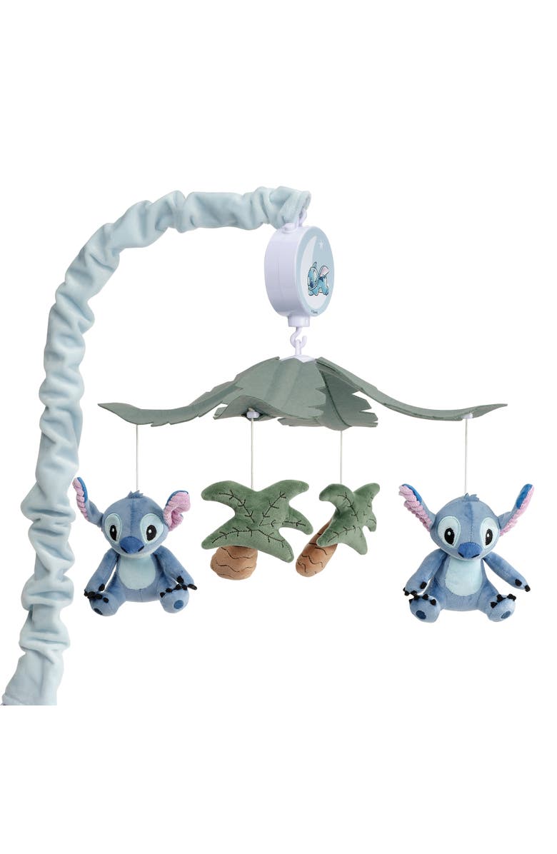 Bedtime Originals Disney Stitch Musical Baby Crib Mobile Soother Toy, Main, color, Blue