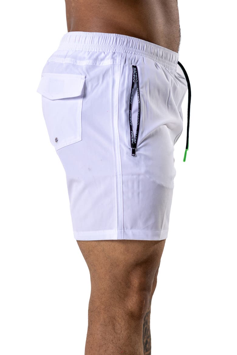 Swim Lion Brilliant White Swim Trunks, Alternate, color, WHITE