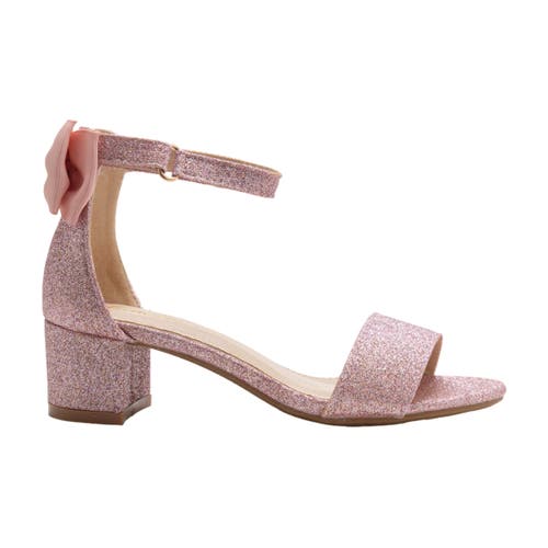 Tulleen Glittered Block-heel Sandals In Pink