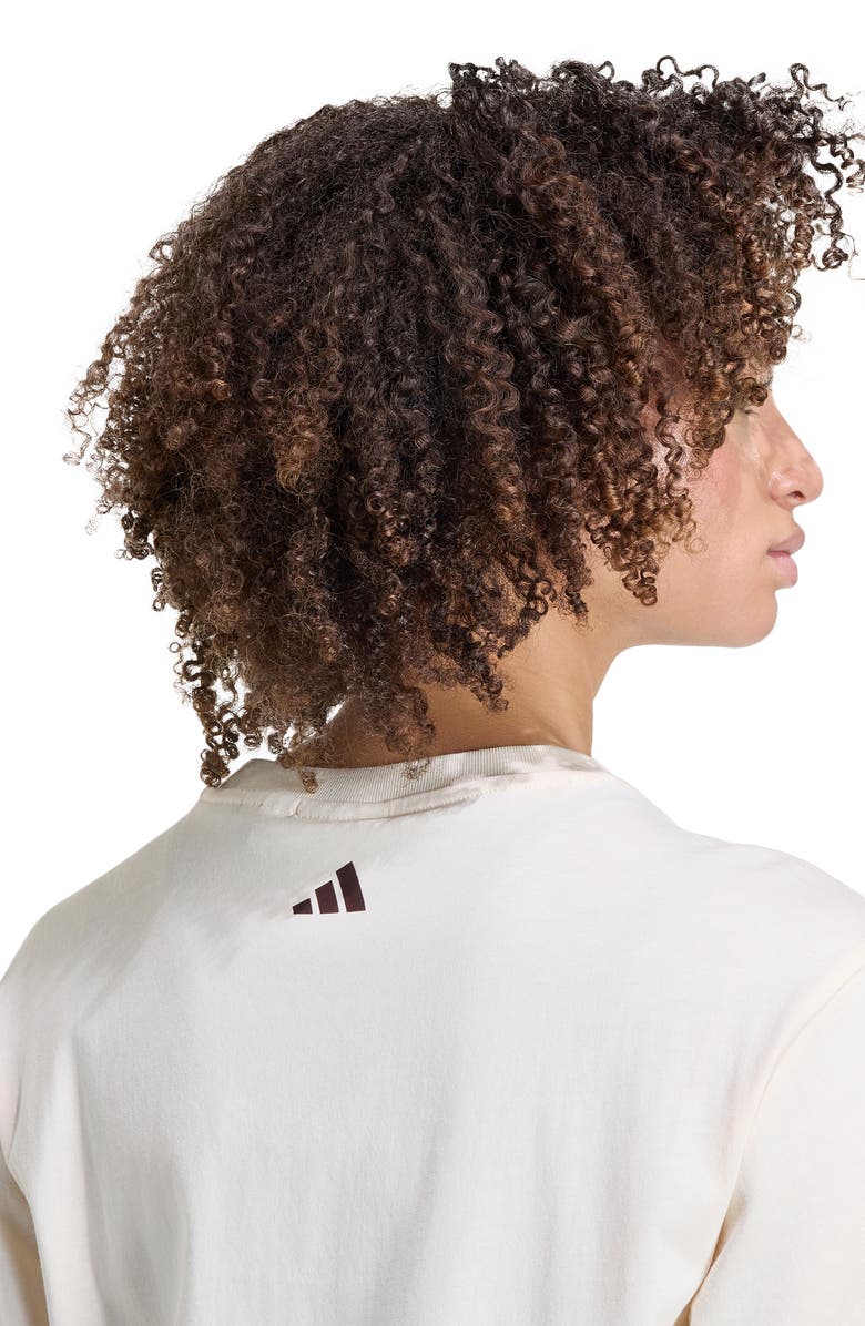 ADIDAS X FARM RIO x FARM Rio Graphic T-Shirt, Alternate, color, Ecru Tint/ Brown/ Multi