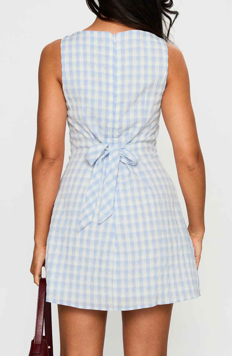 Princess Polly Alfalfa Check Minidress, Alternate, color, Blue Check