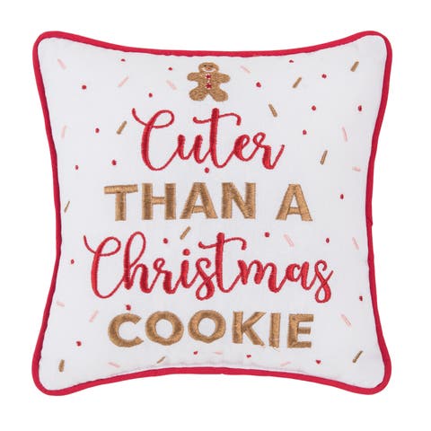 Cuter Than A Christmas Cookie Small/Petite Accent Pillow