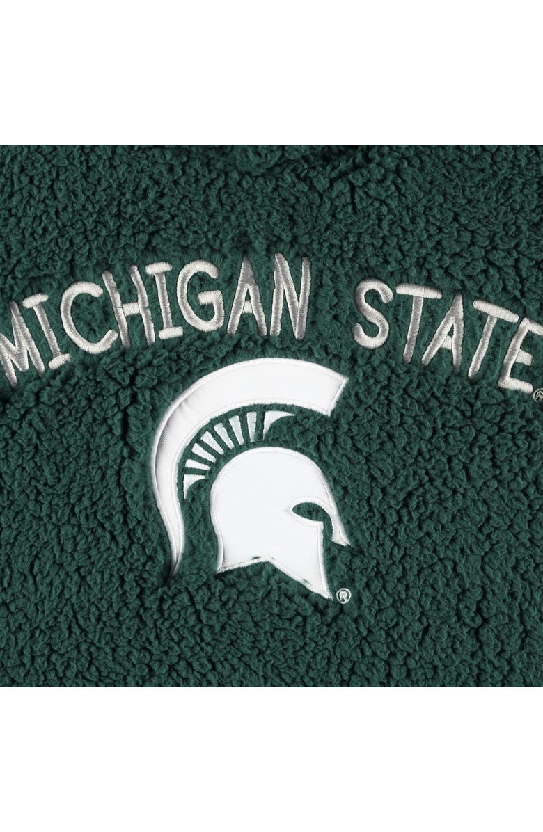 G-III 4HER BY CARL BANKS Women's G-III 4Her by Carl Banks Green Michigan State Spartans Game Over Sherpa Pullover Hoodie, Alternate, color, 
