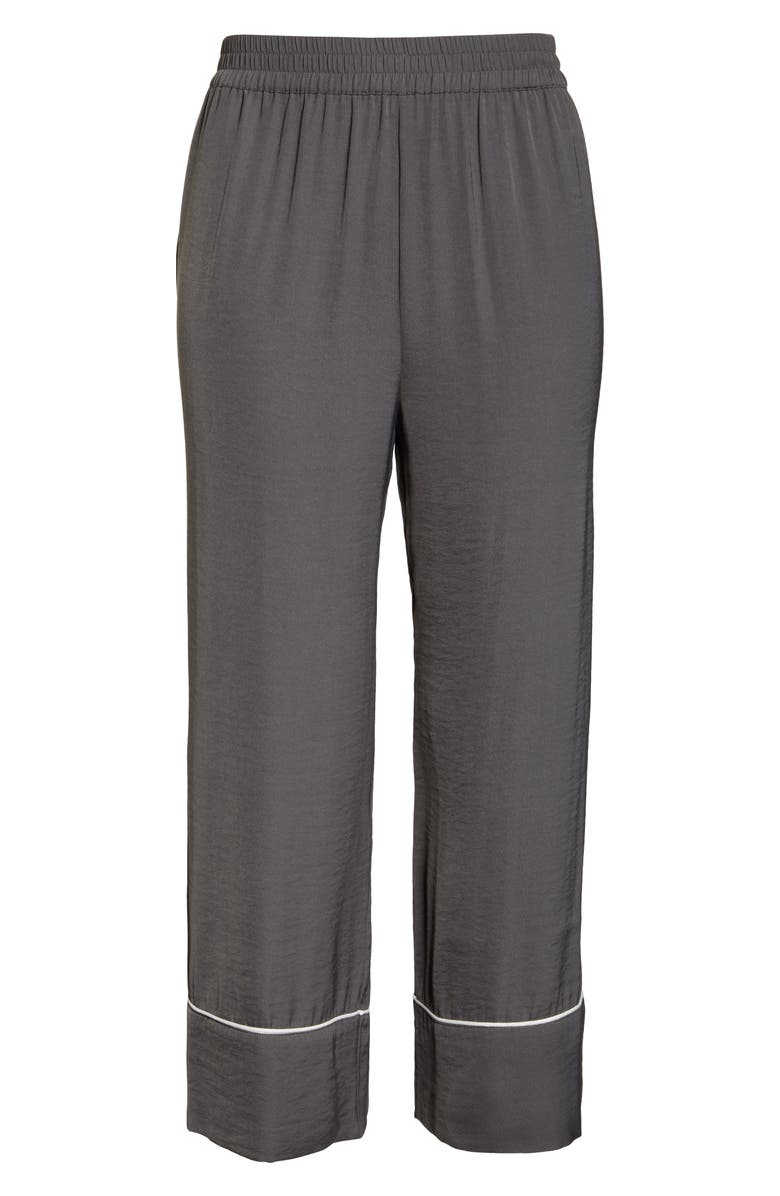 Something Navy Satin Pajama Pants, Alternate, color,