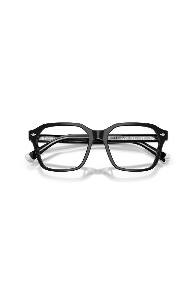 53mm Rectangle optical glasses, Alternate, color, Black