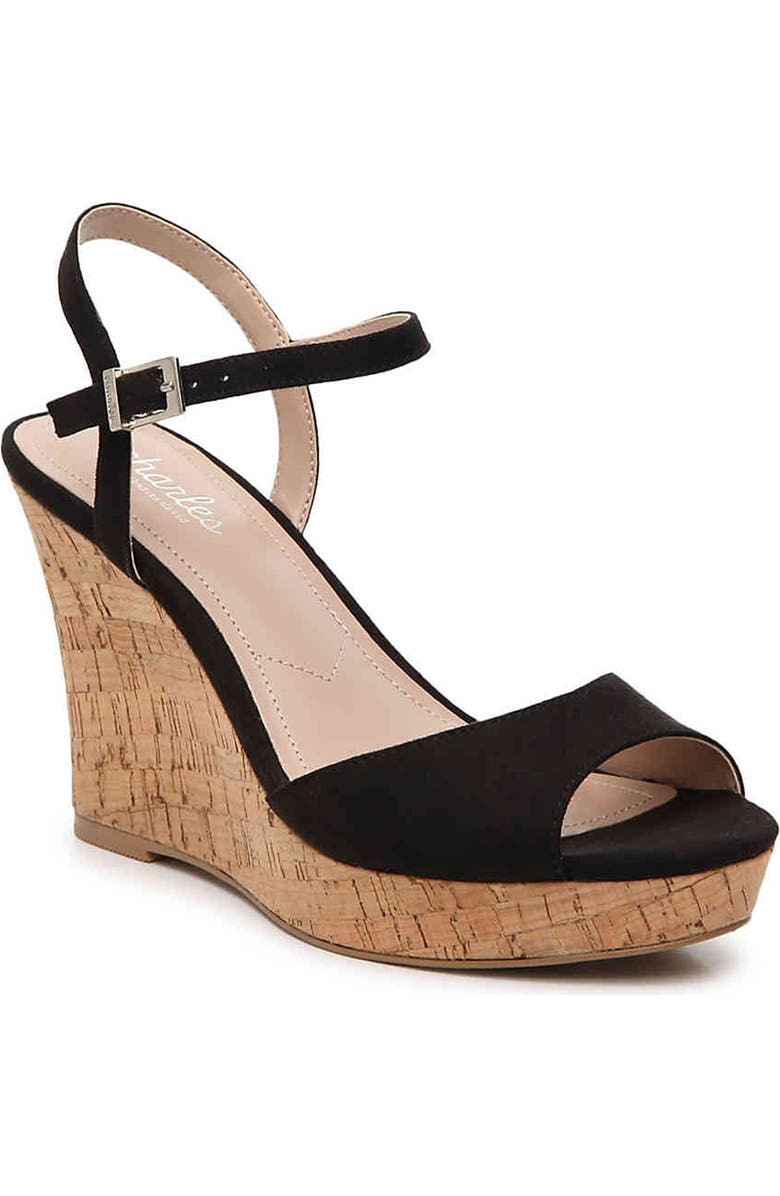 Charles by Charles David Lambert Cork Wedge Sandal, Main, color,