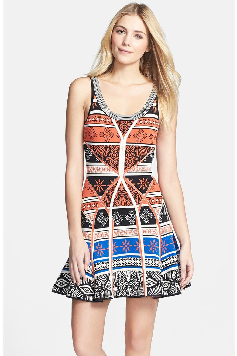 'Ilsa' Print Knit Tank Dress, Alternate, color, DESERT BANDS