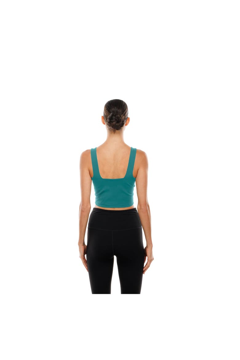 Women's New Era Aqua/Orange Miami Dolphins Reversible Cropped Sport Classics Tank Top, Alternate, color, Aqua