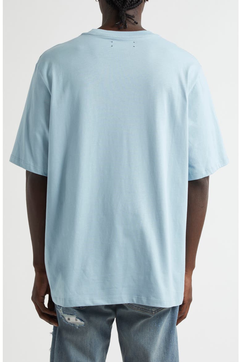 3-Star Appliqué Cotton T-Shirt, Alternate, color, OCEAN SKY