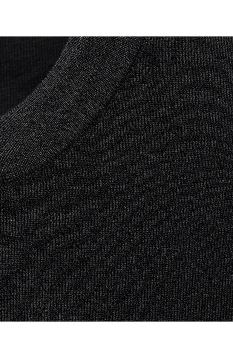 MANGO Short Sleeve Cotton & Wool Sweater, Alternate, color,