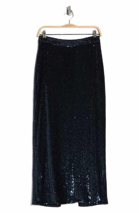 TWP Gwyneth Sequin Midi Skirt