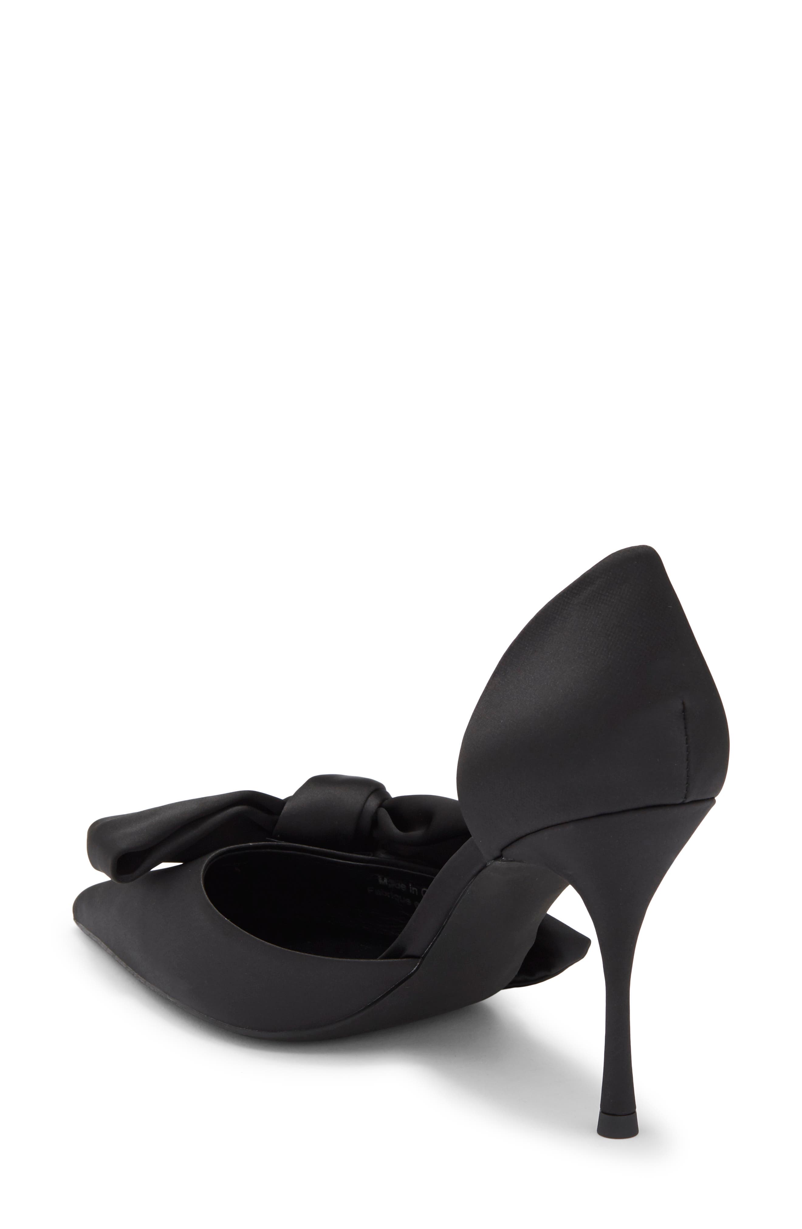 Tiff Pointed Toe Pump, Alternate, color, BLACK SATIN