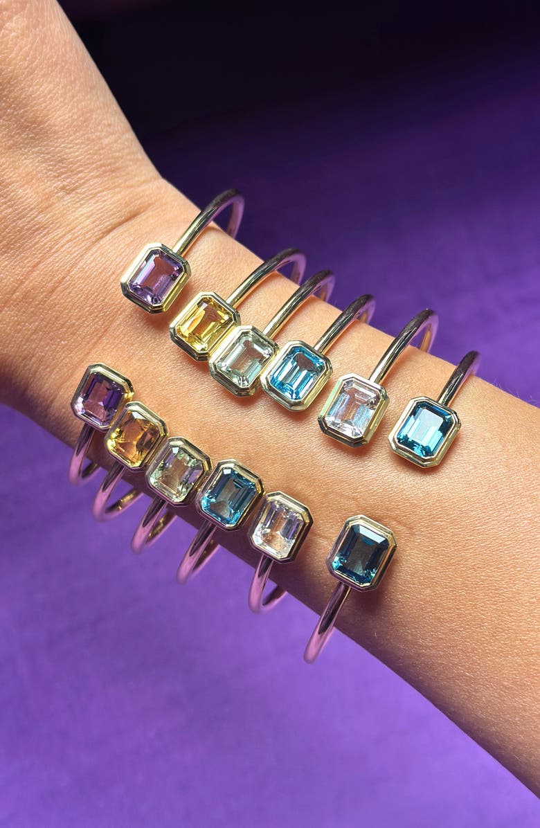 GOSHWARA Manhattan Round Flex Cuff, Alternate, color, Clear