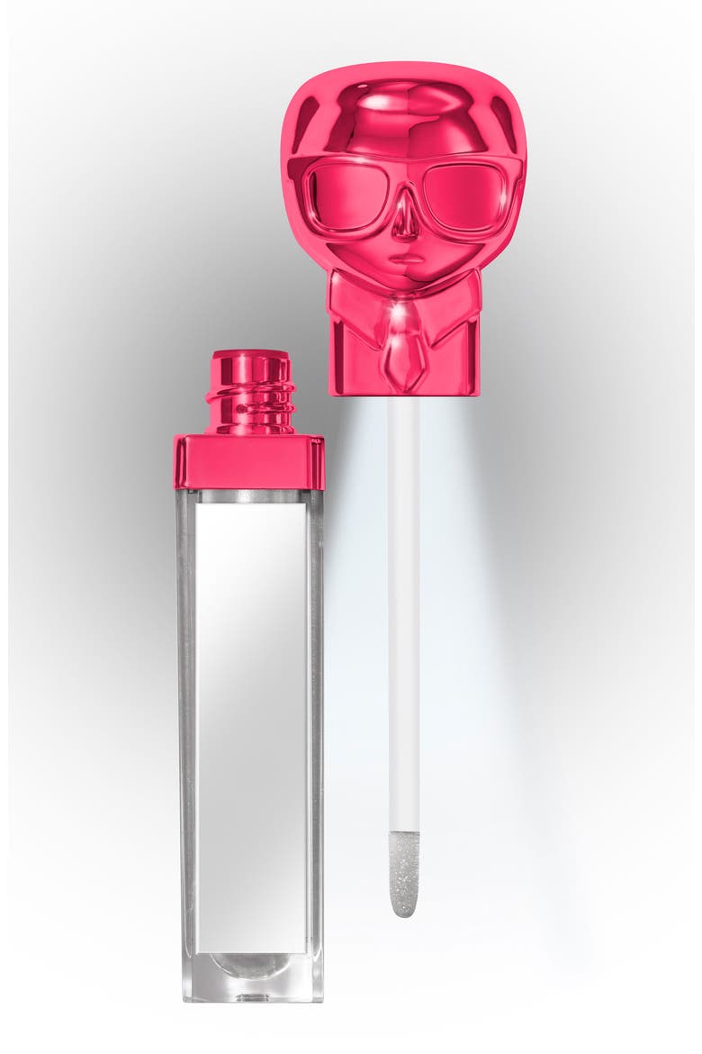 KARL LAGERFELD + MODELCO Kiss Me Karl Lip Lights Top Coat  (Nordstrom Exclusive), Alternate, color, CAMERA FLASH