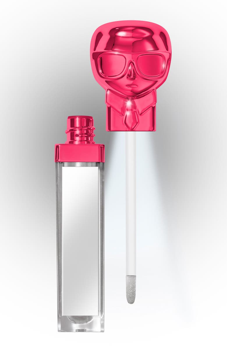 MODELCO KARL LAGERFELD + MODELCO Kiss Me Karl Lip Lights Top Coat, Alternate, color,