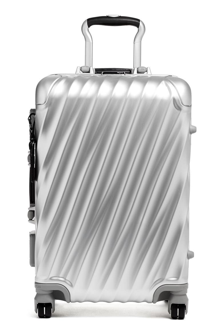 19 Degree Aluminum Expandable Carry-On, Main, color, SILVER