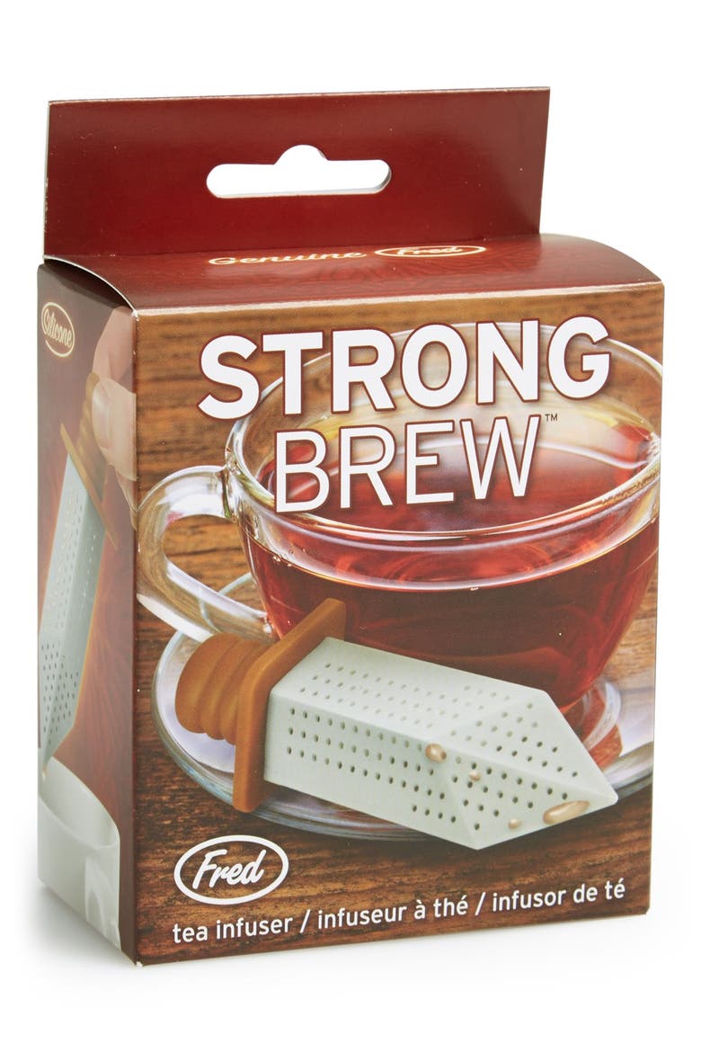 'Strong Brew' Sword Tea Infuser, Main, color, GREY