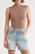Blu Pepper Side Cinched Mock Neck Top
