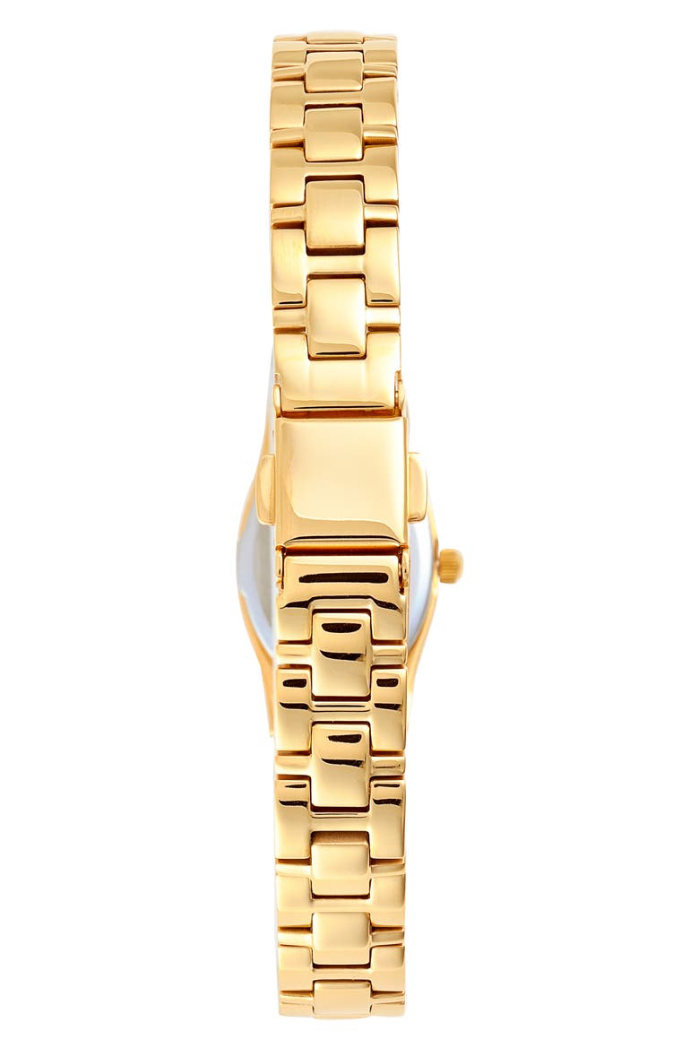 Emmeline Bracelet Watch, 16mm x 24mm, Alternate, color, WHITE / 18K YELLOW GOLD