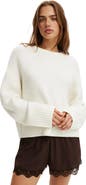 Cotton On Women's Cotton Crew Neck Sweater