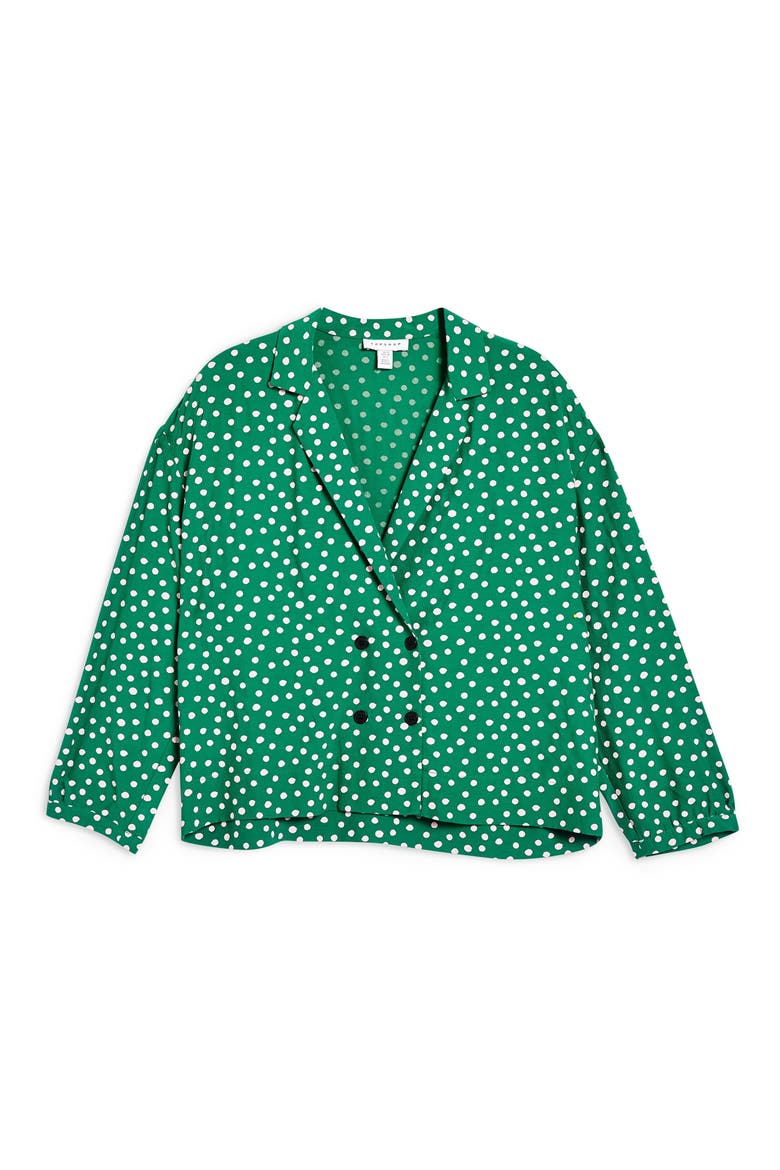 Taylor Button Down Blouse, Alternate, color, GREEN MULTI