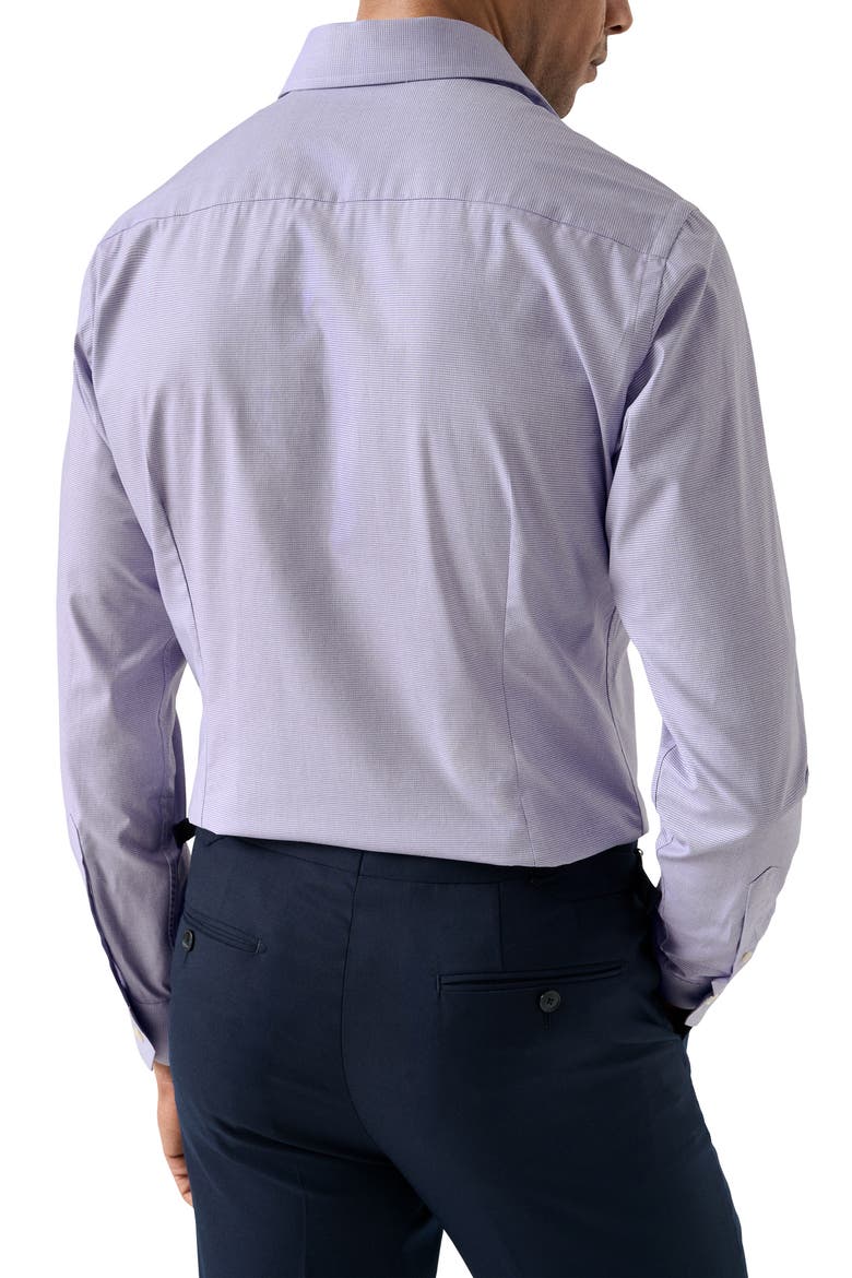 Slim Fit Microcheck Shirt, Alternate, color, MEDIUM PURPLE