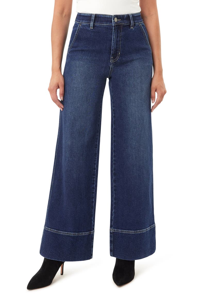 Night in London 31-Inch High Rise Wide Leg Trouser Jeans, Main, color, CELESTE