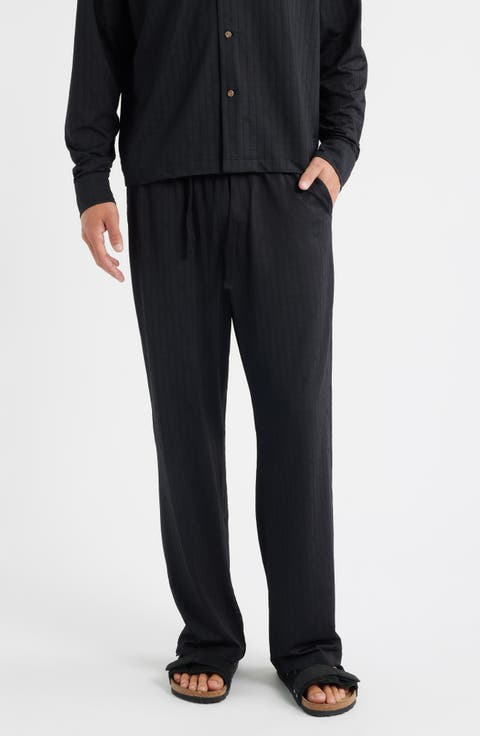 Francis Grid Stretch Nylon Blend Drawstring Pants