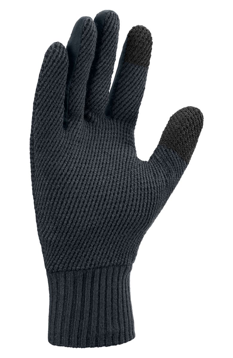 Jordan Airy Knit Touchscreen Gloves, Alternate, color, Off Noir/Black