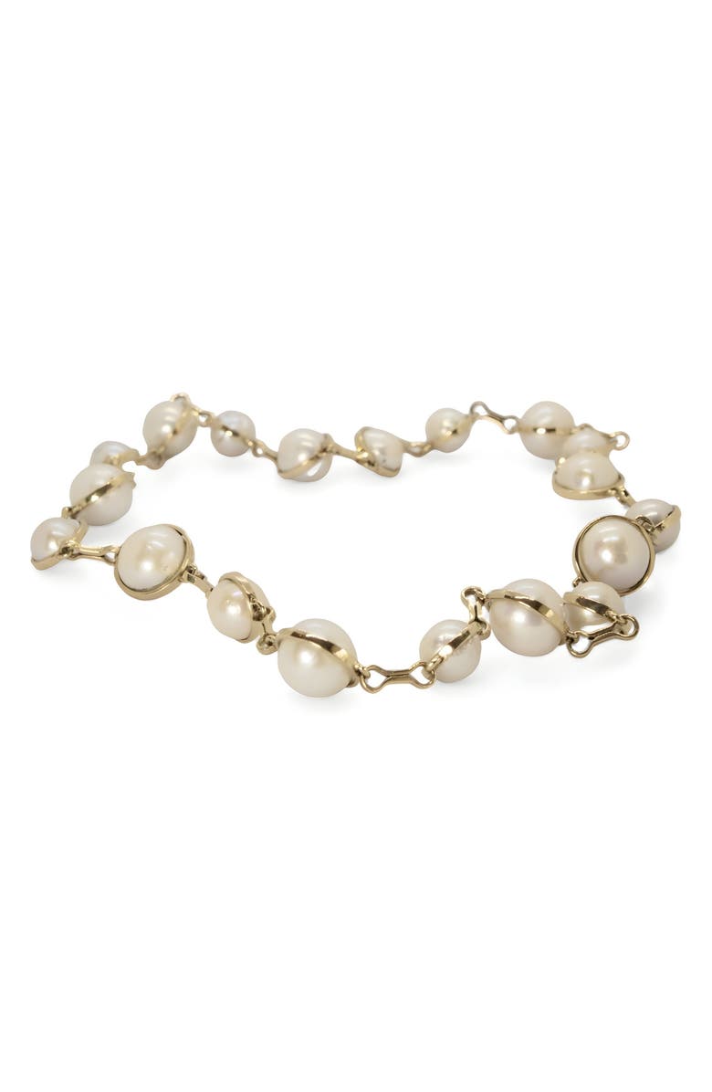Leslie Paige Baroque Freshwater Pearl Necklace, Alternate, color, Yellow Gold/ Pearl