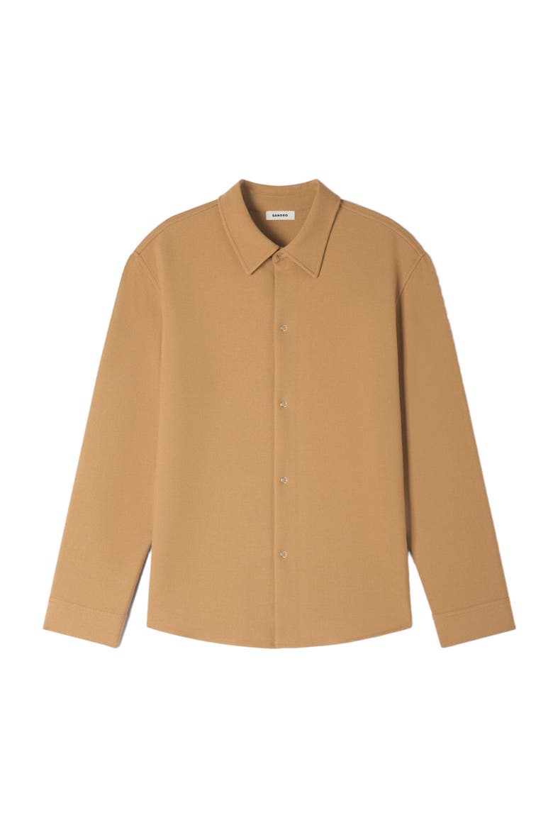 Long-sleeved jersey shirt, Alternate, color, Nut