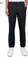 CONSTRUCT Regular Fit Solid Flat Front Recycled Performance Golf Pants