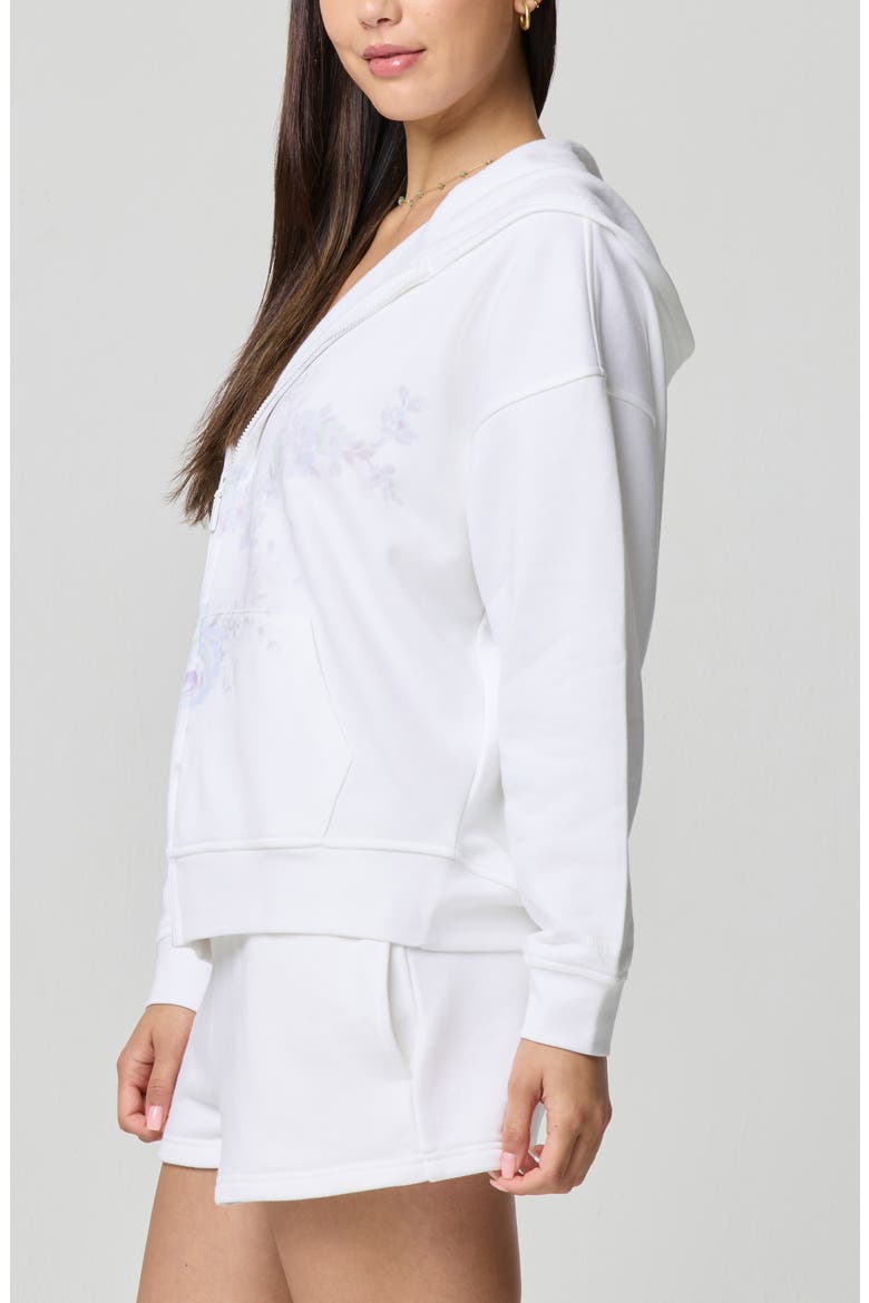 Oversized Zip Hoodie, Alternate, color, BRIGHT WHITE