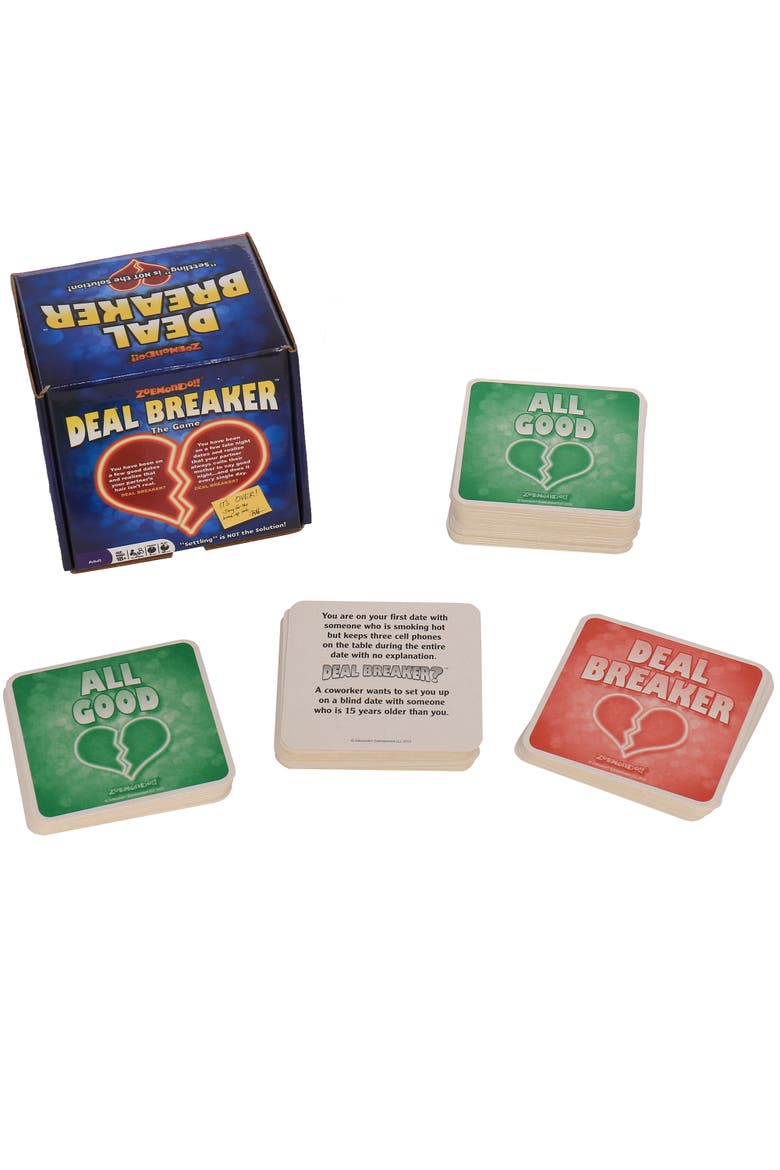 Deal Breaker Card Game by Zobmondo!! Adult party dating card game, Alternate, color, Multicolored