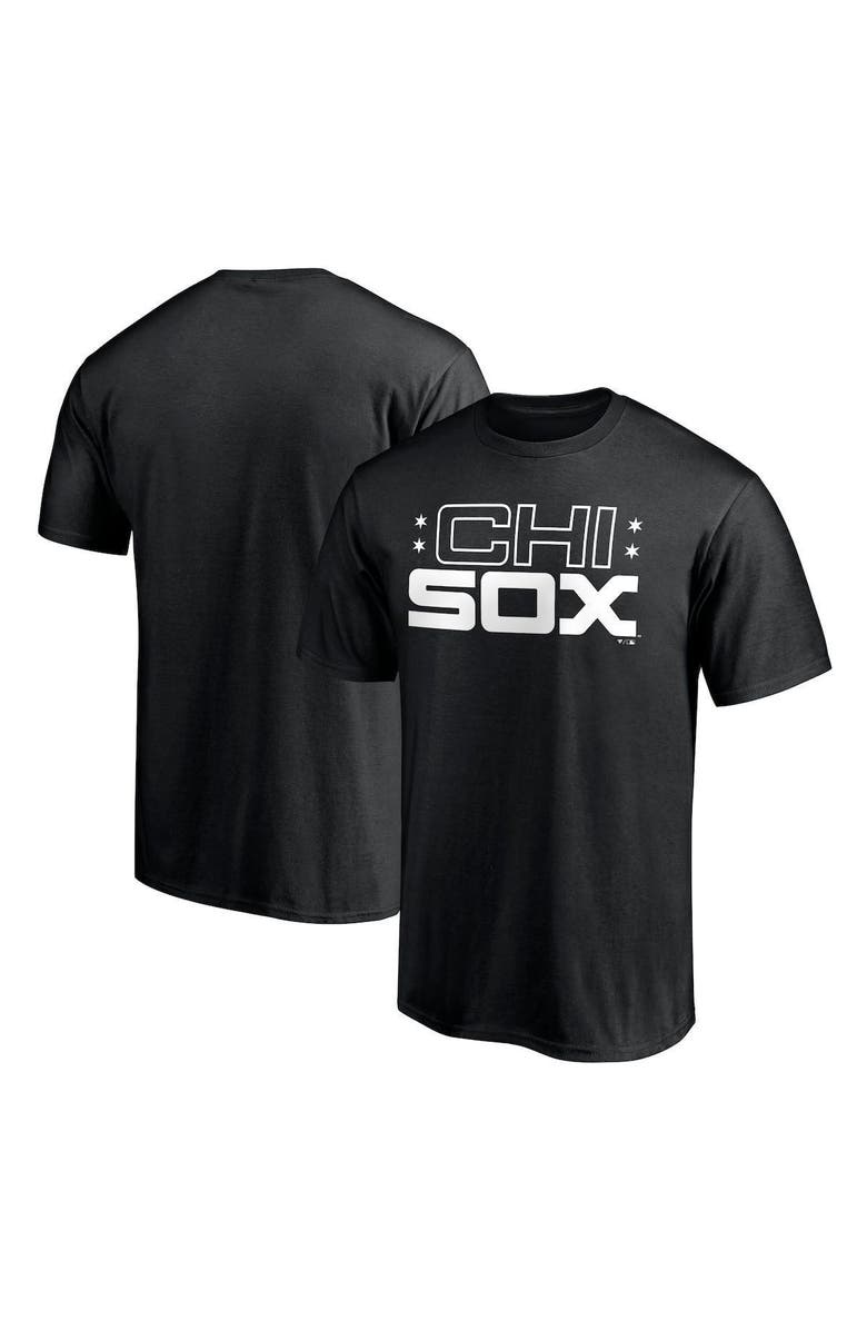 FANATICS Men's Fanatics Branded Black Chicago White Sox Chi Sox Hometown Collection T-Shirt, Alternate, color, Black