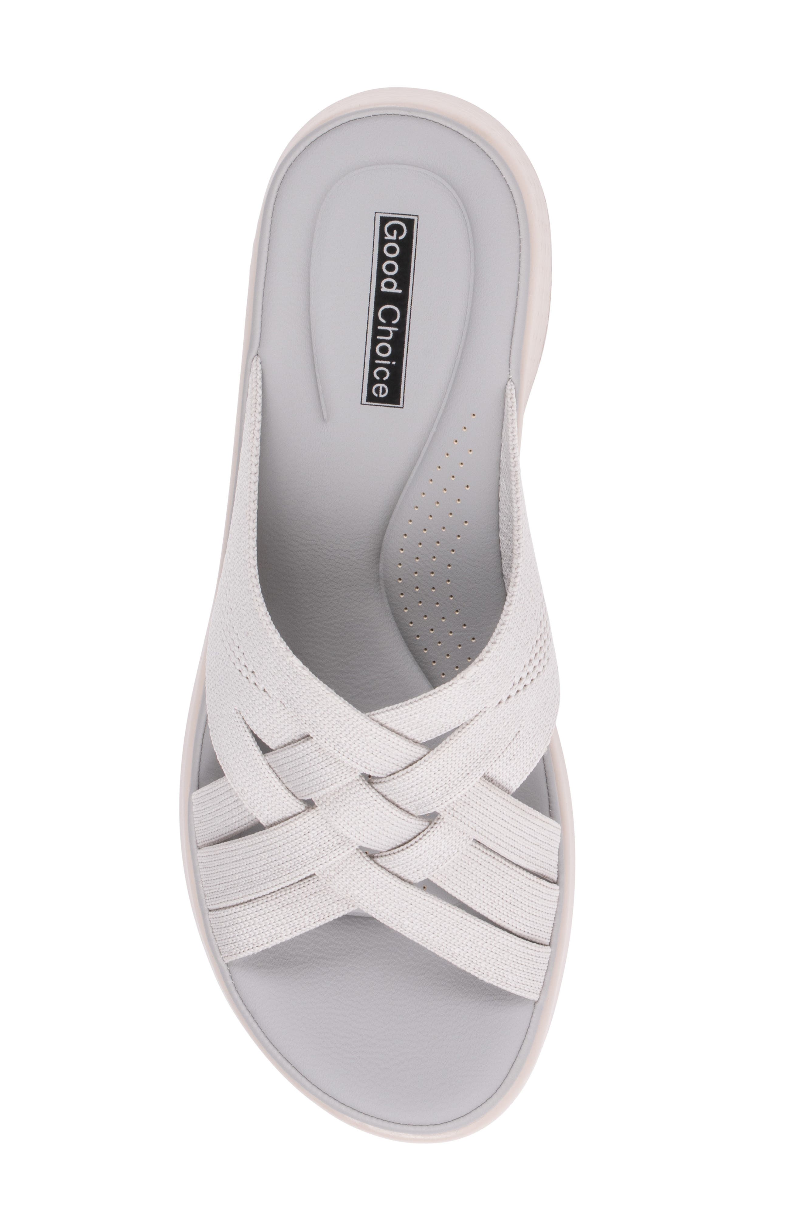 GOOD CHOICE NEW YORK Sellena Slide Sandal, Alternate, color, Grey