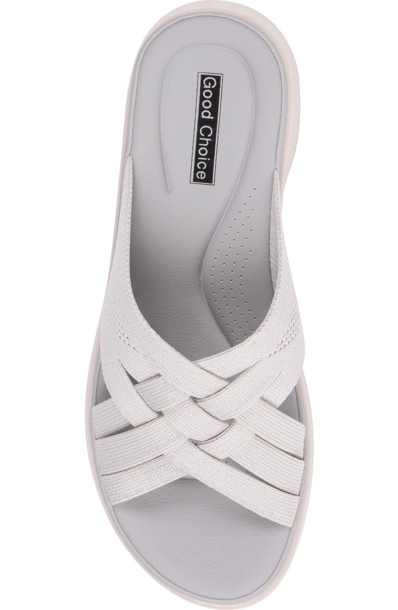 GOOD CHOICE NEW YORK Sellena Slide Sandal, Alternate, color, Grey