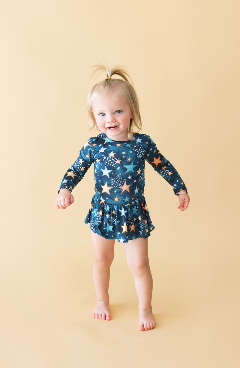 Posh Peanut Rogan Long Sleeve Skirted Bodysuit, Alternate, color,