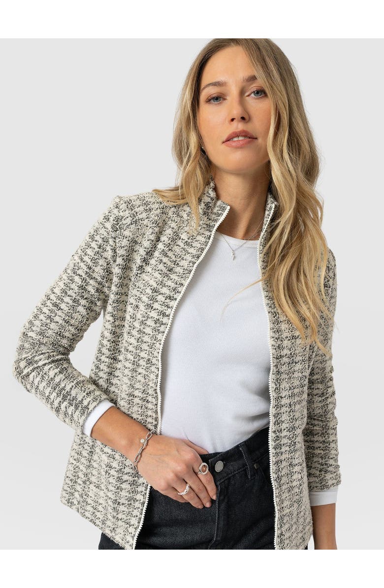 Saint + Sofia Keller Jacket, Alternate, color, Cream Boucle