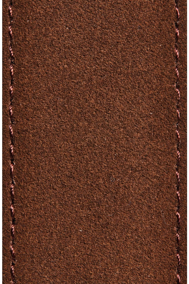 Easton Suede Belt, Alternate, color, BROWN CHOCOLATE
