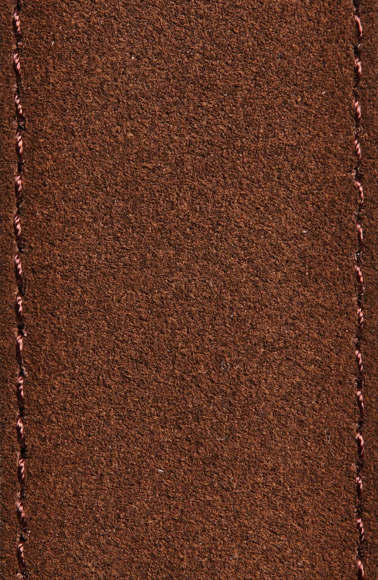 Nordstrom Easton Suede Belt, Alternate, color, Brown Chocolate
