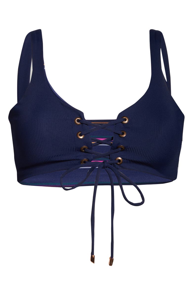 Maaji Dazzling Rib 4-Way Reversible Bikini Top, Alternate, color, 