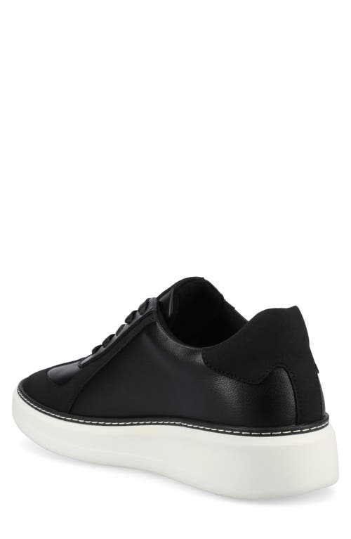 Vance Co. Vance Mens Berlin Lace-up Low Top Court Sneaker In Black